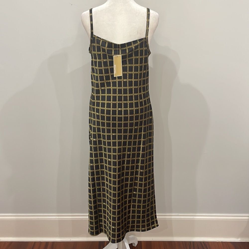 Michael Kors New Cowl Neck Sleeveless Dress MIDI Size Small - Picture 3 of 4